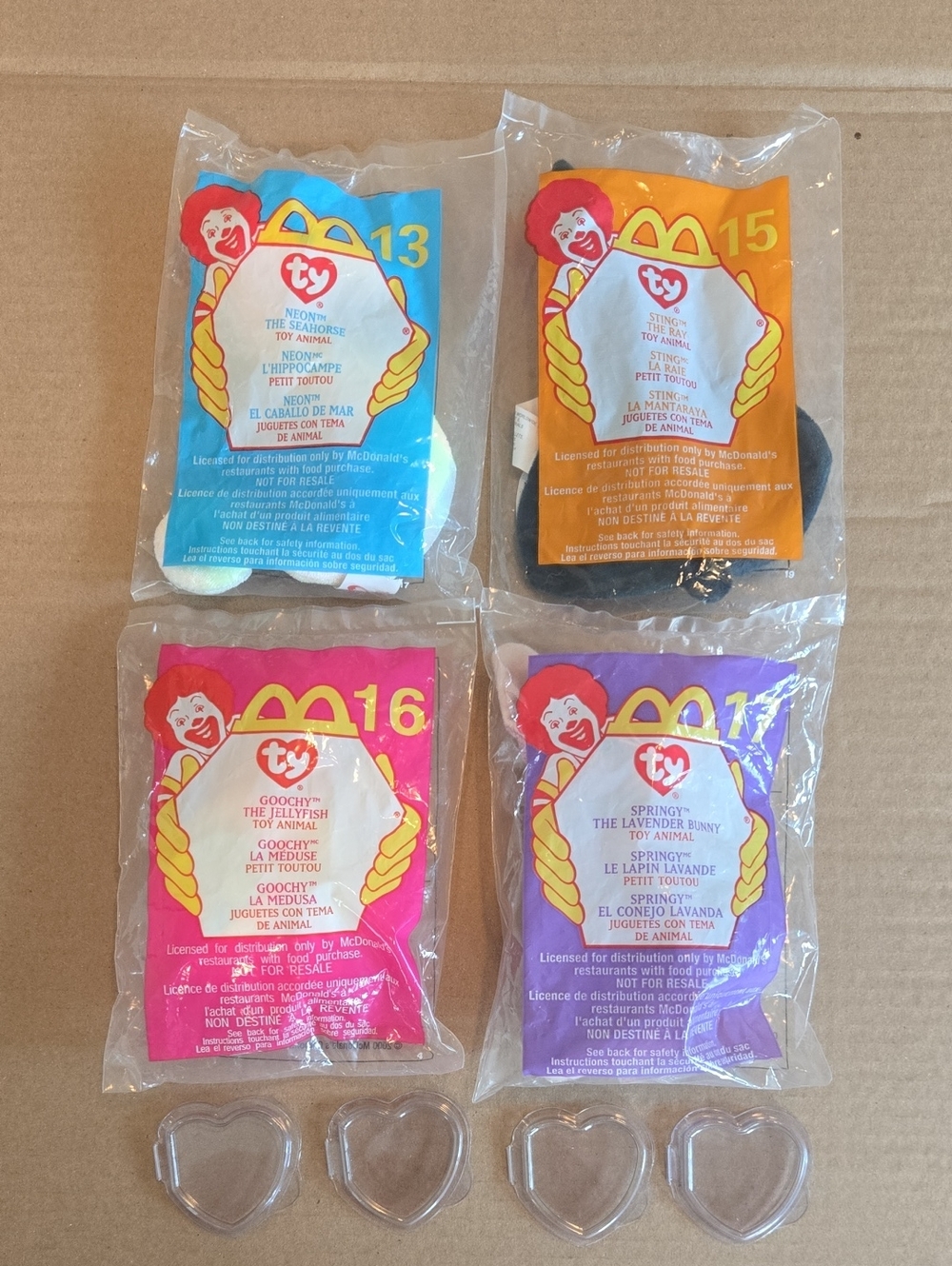 Beanie Babies - NEW McDonald's Happy Meal Toys - Tag Protectors Included